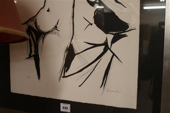 Paolo Frosecchi b.1924, Nude 70 x 50cm.